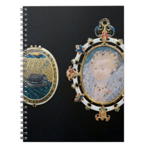 Armada Jewel, miniature of Queen Elizabeth I enclo Notebook