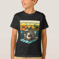 Armadillo And Sun Vintage 80s Retro Summer Vacatio