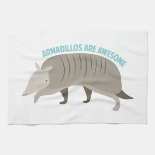 Armadillo_Armadillos_Are_Awe Tea Towel