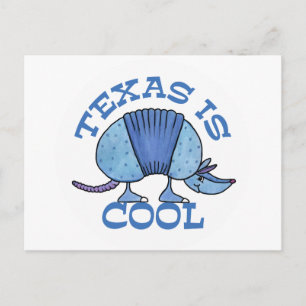 Armadillo Blue-Texas is Cool Postcard