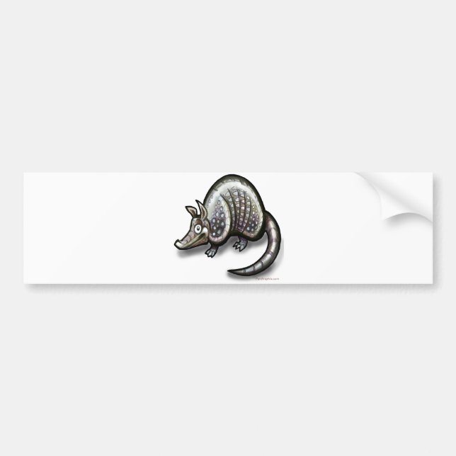 Armadillo Bumper Sticker (Front)