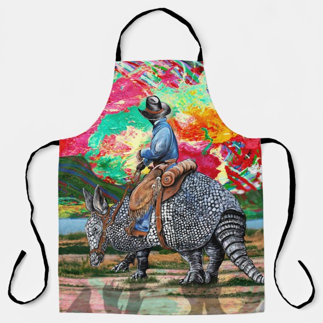 Armadillo Cowboy Apron (Front)