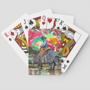 Armadillo Cowboy Playing Cards