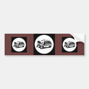 Armadillo Crossing Bumper Sticker