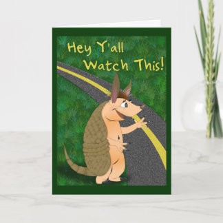 Armadillo Greeting Card