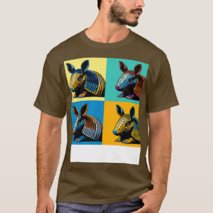 Armadillo in Abstract A Art Colour Odyssey T-Shirt