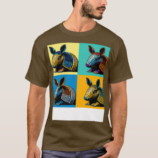 Armadillo in Abstract A Art Colour Odyssey T-Shirt