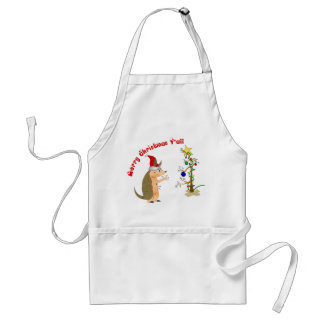 Armadillo Merry Christmas Apron