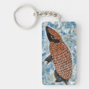 Armadillo Painting Key Ring