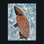 Armadillo Painting Postcard<br><div class="desc">Acrylic painting of an armadillo. Inspired by my own photo taken at a zoo in England.</div>