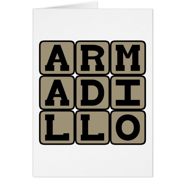 Armadillo, Placental Mammal (Front)