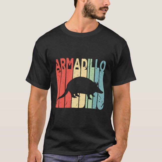 Armadillo Retro Vintage Hoodie T-Shirt (Front)