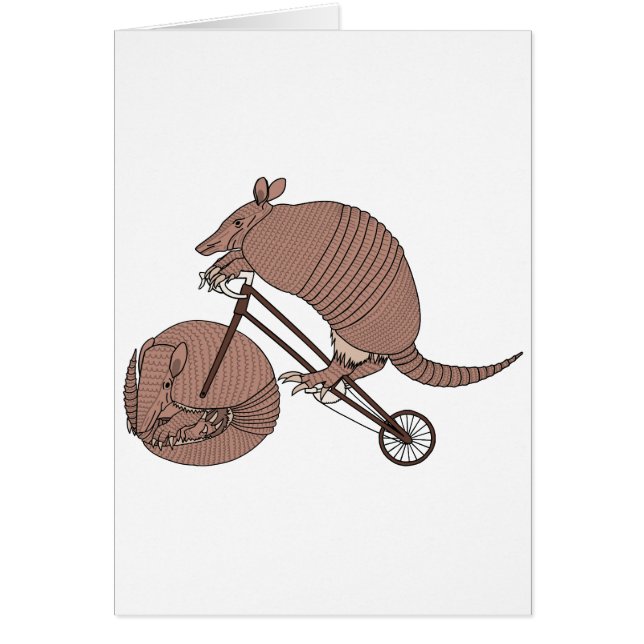 Armadillo Riding Bike With Armadillo Wheel (Front)