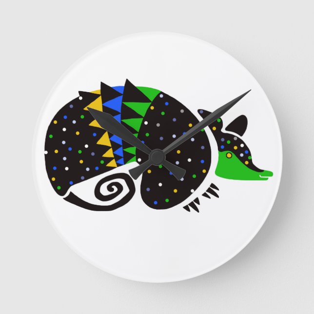 Armadillo - round clock (Front)