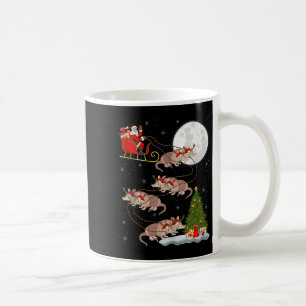 Armadillo Santa Sleigh Flying Funny Magical Christ Coffee Mug