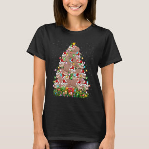 Armadillo  Xmas Lights Santa Armadillo Christmas T T-Shirt