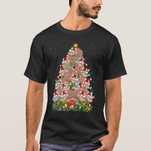 Armadillo Xmas Lights Santa Armadillo Christmas T T-Shirt