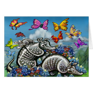 Armadillos Bluebonnets Butterflies Wildflowers