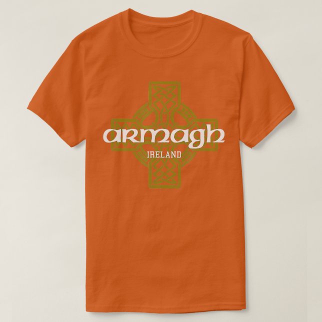 Armagh Ireland Vintage Celtic Cross  T-Shirt (Design Front)