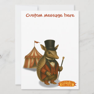 Armand, armadillo ringmaster card