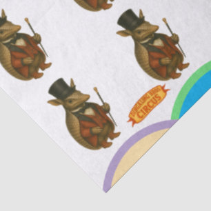 Armand, armadillo ringmaster tissue paper