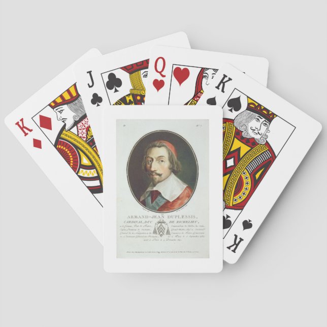 Armand Jean Duplessis, Cardinal, Duke of Richelieu Playing Cards (Back)