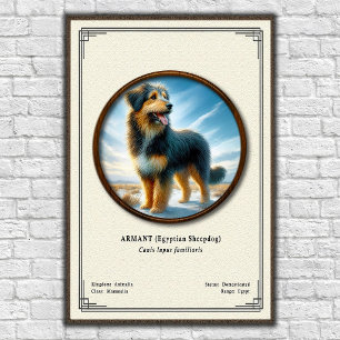 Armant (Egyptian Sheepdog) Zoology Series Poster