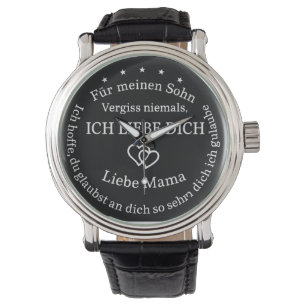 Armbanduhr mit Botschaft für meinen Sohn Watch
