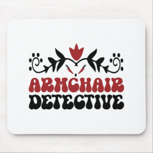 Armchair detective mouse pad