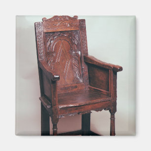 Armchair with arcaded back and boxed sides magnet