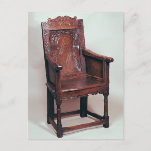 Armchair with arcaded back and boxed sides postcard