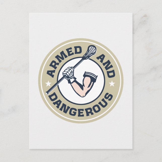 Armed and Dangerous Postcard (Front)