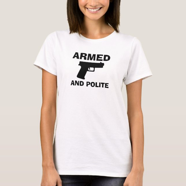 ARMED AND POLITE Women's Basic T-Shirt (Front)