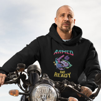 Armed and Ready - Retro Video Game Hoodie