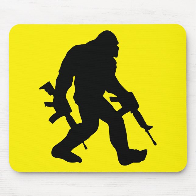 Armed Bigfoot Sasquatch 2nd Amendment 2A # Mouse Pad (Front)