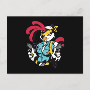 Armed Chick Postcard