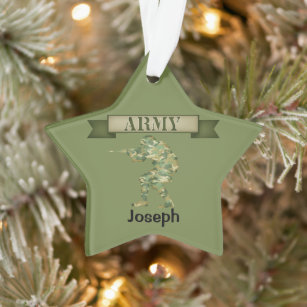 Armed Forces Army Soldier Personalised Ornament