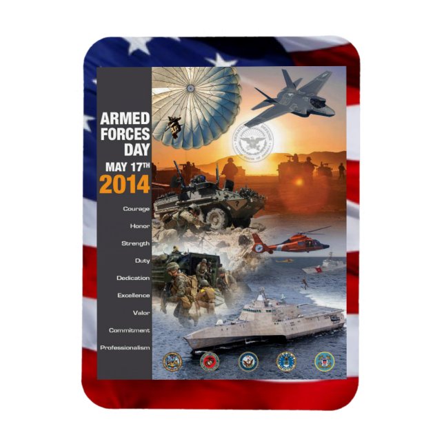 Armed Forces Day 2014 Magnet (Vertical)