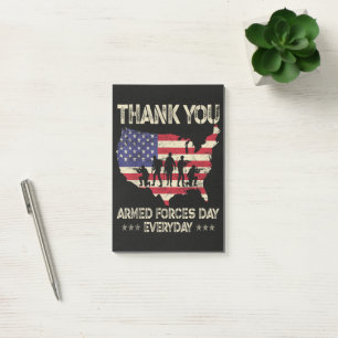 Armed Forces Day Post-it Notes