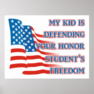 Armed Forces Freedom - Honour Student Print Poster