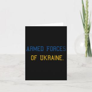 Armed Forces Of Ukraine.  Card
