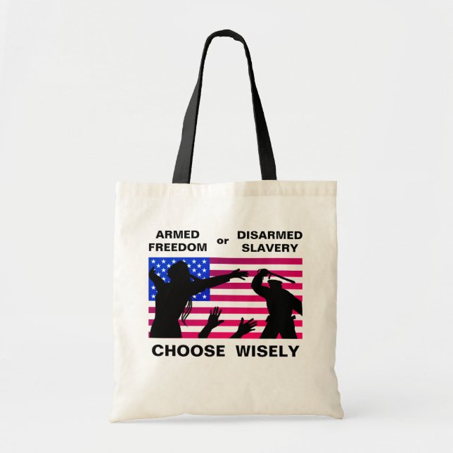Armed Freedom tote Bag (Front)