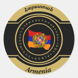 Armenia (Հայաստան) Classic Round Sticker