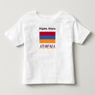 Armenia and Armenian Flag Personalised Toddler T-Shirt