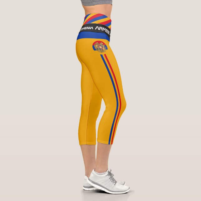 Armenia & Armenian Flag fashion, Fitness, Sports C Capri Leggings (Right)
