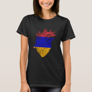 Armenia Armenian Pride Armenia Flag Heart Armenian T-Shirt
