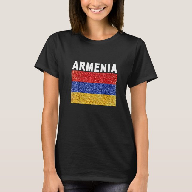 Armenia   Artistic Armenian Flag T-Shirt (Front)