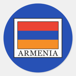 Armenia Classic Round Sticker