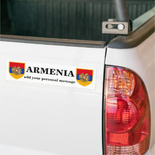 Armenia Coat of Arms Bumper Sticker