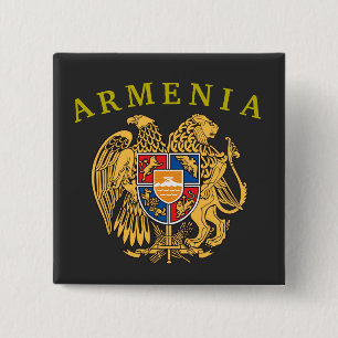 Armenia Coat of Arms Button